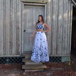 Beautiful two piece prom dress